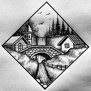 2.2M views · 18K reactions | Beautiful waterfall hills scenery sketching #sketching #creativeart #draw | Md. Takbir Hossain | Facebook