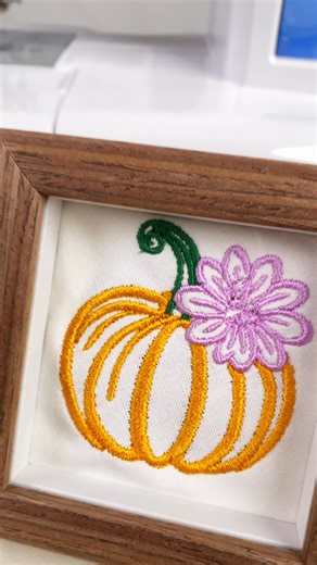 Create a stunning pumpkin embroidery with ease! 🎃 Add cozy vibes to your home using our user-friendly machine. Make it yours and enjoy the process! Use code CY15 for 15% OFF 💛 #EmbroideryArt #PumpkinDecor #HandmadeWithLove #DIYProjects | Caydo