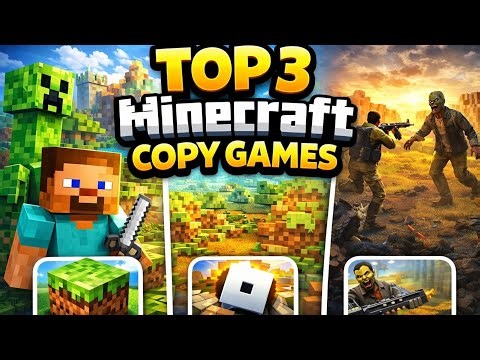 Top 3 copy ☠️games - like Minecraft | 1.22+ MINECRAFT || 🔥