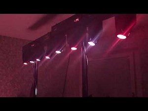 Cameo Hydrabeam 400 RGBW test in the dark room part 2