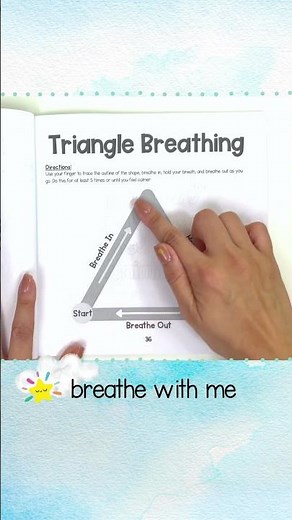Interactive Breathing Technique For Kids | Triangle Breathing For Kids #mindfulness #selfregulation