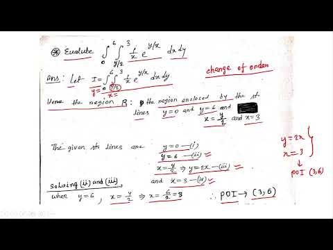 Change of Order of Double Integral – Step-by-Step Problem Solution | Multivariable Calculus