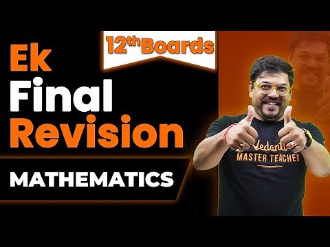 Class 12th Maths LAST Minute Revision🔥 | Complete Maths in 1 Hours🕒 | CBSE Board 2024 | Harsh Sir