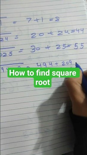 how to find square root😎😎