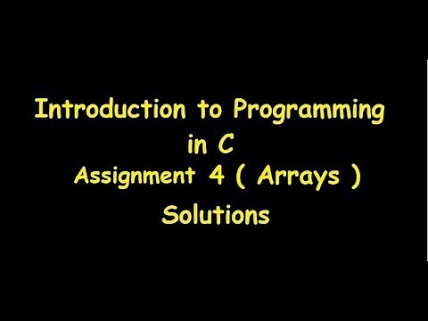 Introduction to Programming in C Assignment 4 Solution | NPTEL