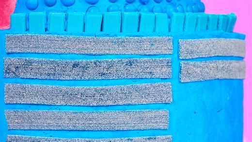 गुलाबी VS नीला केक सजा चुनौती खाद्य लड़ाई Multi DO Challenge | Multi Do Hindi