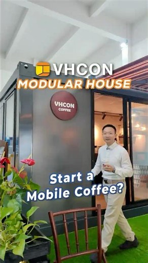 Prefab Coffee Shop Ready for Business #MobileCoffeeShop #PrefabCafe #CommercialPrefabHouse
