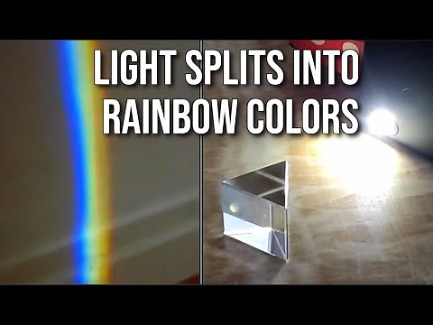 Splitting of white light in seven rainbow colors | Dispersion Of White Light Using A Glass Prism
