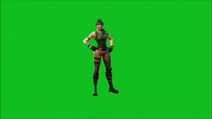 Basic Fortnite Dance - Greenscreen on Make a GIF