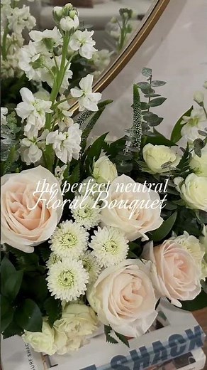 This Cashmere Bouquet creates a serene atmosphere and looks like a warm hug.