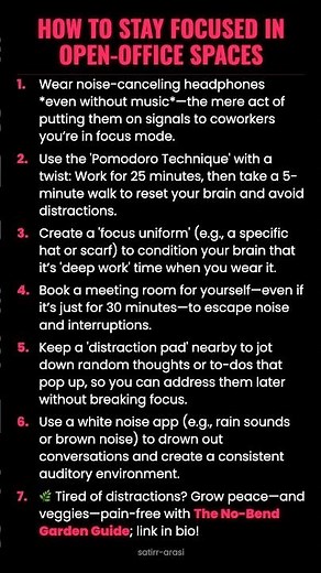 How to Stay Focused in Open-Office Spaces #ad (Verify Info)