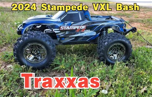 2024 New Traxxas Stampede 4x4 vxl v2 bash session