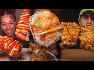 EXTREMELY Satisfying Sushi Mukbang Compilation