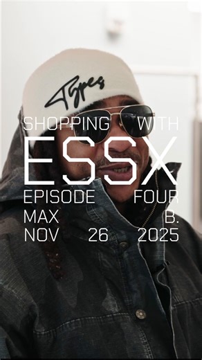 ESSXNYC on Instagram: "SHOPPING WITH ESSX: EPISODE 4 - @maxb140 (full video out now - link in bio) A new special episode of Shopping with ESSX! With the legendary Max B! We sat down with Max B to talk about his latest fashion interests, the influences that shaped him over the years, his new music, and more. Guest: Max B | @maxb140 Host: Breeana Walker | @b.hov Filming: OOMO Studio | @wonderworkr Editing: OOMO Studio | @wonderworkr Website: essxnyc.com Instagram: essxnyc TikTok: essxnyc"