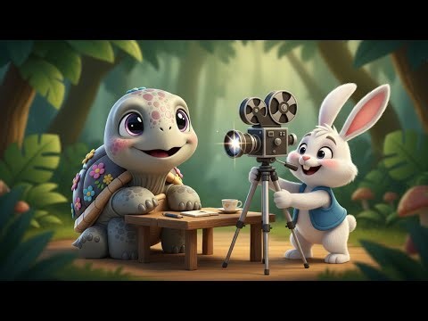 Tortoise Becomes a YouTuber 🎥 Rabbit the Clumsy Cameraman! Cartoon For Kids