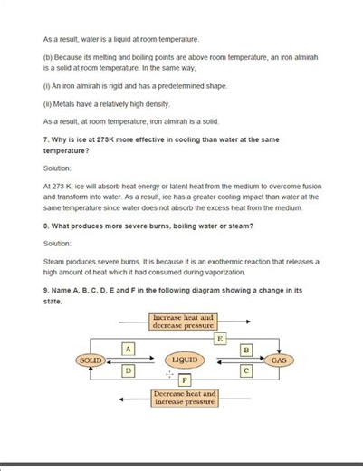 Class 9 Science Chapter 1 NCERT Solutions