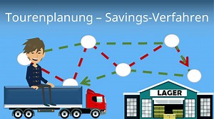 Tourenplanung - Savings-Verfahren - einfach erklärt