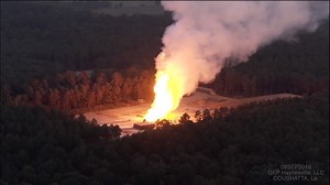 Natural gas well explodes in Louisiana