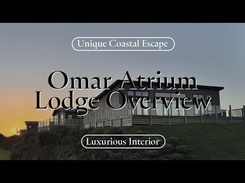 Omar Atrium Luxury Lodge Tour | Open-Plan Living & Panoramic Decking | Lake District | Sea Views