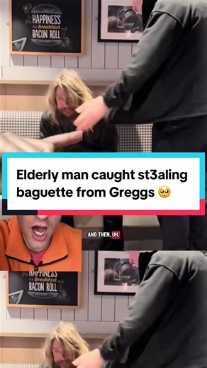 Elderly Man Caught Stealing Baguette from Greggs