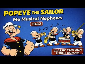 Popeye the Sailor – Me Musical Nephews (1942) | Classic Cartoon (Public Domain)