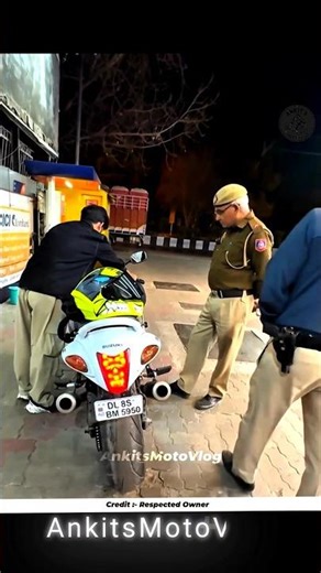 biker vs police reaction #ankitsmotovlog