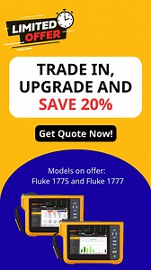 2K views | ⚡퐍퐞퐯퐞퐫 퐦퐢퐬퐬 퐚 퐜퐫퐢퐭퐢퐜퐚퐥 퐩퐨퐰퐞퐫 퐞퐯퐞퐧퐭! The Fluke 1775 & 1777 Power Quality Analyzers capture fast transients up to 8 kV, harmonics up to 30 kHz, dips, swells, and full voltage, current, and power measurements — giving you complete insight into your electrical system.  Trade in & save 20% — promo ends 31 Dec 2025!  https://fluke.co/tradein20-f | Fluke South East Asia | Facebook