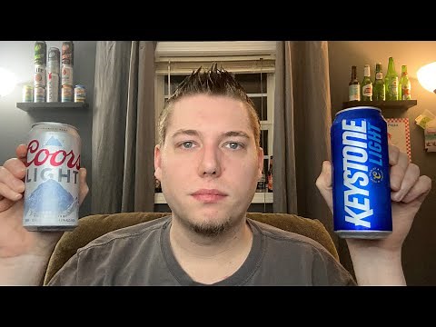 Coors Light VS Keystone Light Blind Taste Test BEER BATTLE!