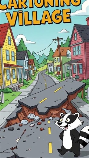 Cette route s'effondre et personne ne s'attend à ça