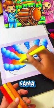 Ramadan Night Sky Tutor! REGISTER FOR THE NALA COLORING COMPETITION NOW!! #1stplacecoloringcompet...