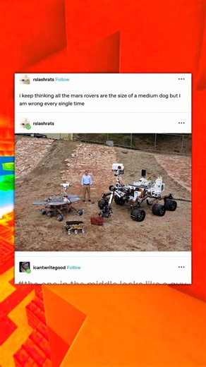 mars rovers are bigger than you think Tumblr post #memes #tumblrtextpost