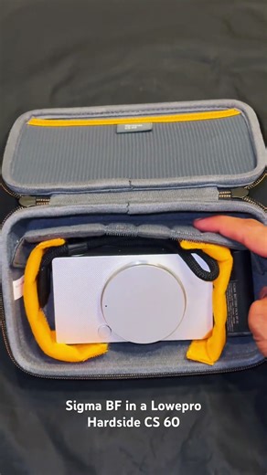 Sigma BF camera in a Lowepro Hardside CS60 case.