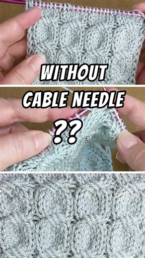 7‑Stitch Cable (No Cable Needle, 6‑Row Repeat) #264