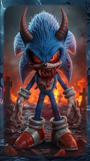 Horror Versions of Sonic Cartoon #creepycartoons #cartooncharacters #scary #shorts #horror #ghost