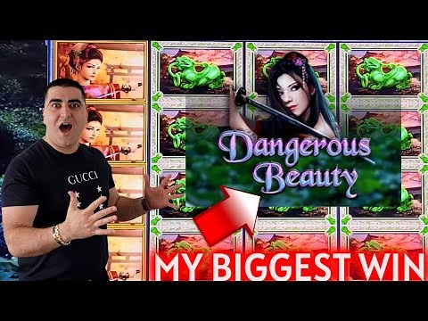 My Biggest Jackpot & Wins On High Limit Dangerous Beauty Slot