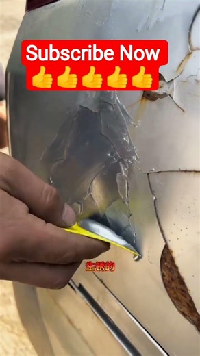 Repair Old 🚗Car Paint and Rust Yourself |Car PaintRepair at Home | Rust & Hole Fix DIY..#shorts