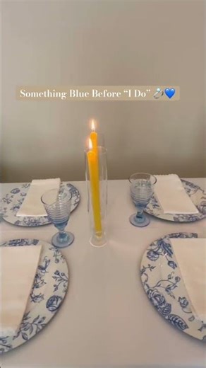 Luxury "Something Blue" Table Setup Ideas #lascrucesweddings #EventRentals#BlueAndYellowTable