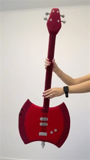Plush Axe Bass guitar, Marceline's guitar ❤️ #adventuretime #shorts #cosplaymarceline #cosplay