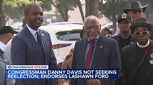 Longtime Congressman Danny Davis to not seek reelection, endorses LaShawn Ford