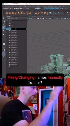 TGH Learnings | ⚡ Rename Multiple Objects Instantly in Autodesk Maya | Batch Rename Trick Stop wasting time renaming objects one by one. This quick Maya... | Instagram