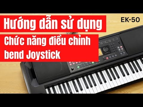 Korg EK50 - Instructions for using the bend Joystick adjustment function on the EK50.