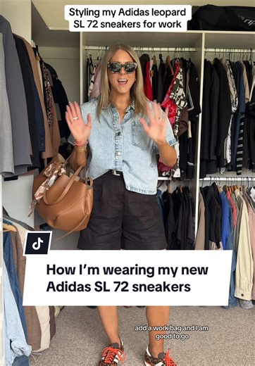 Styling Leopard Print Adidas SL 72 Sneakers for Work