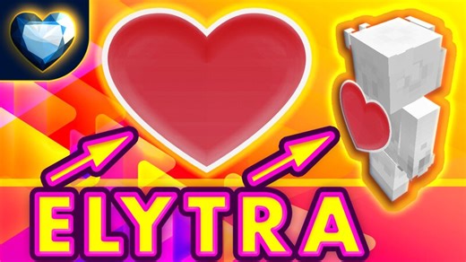 ELYTRA HEART SHAPE | NO MODS NO OPTIFINE | [1.18.x-1.13.x] | Elytra disguised as Red Heart! More optics/variants planned! High quality textures, high resolution! | ELYTRA CAMO 0002 Minecraft Texture Pack