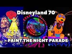 FIRST time watching Paint the Night – FULL PARADE | Disneyland 70th Anniversary Celebration 🎆