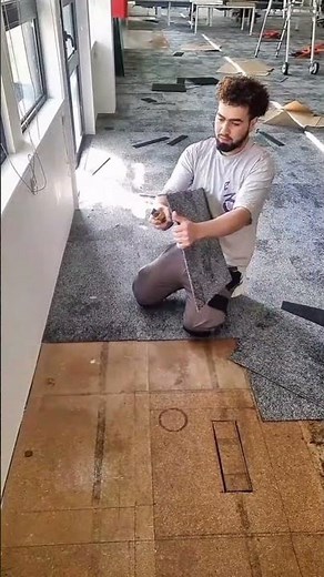 The exact technique pros use for perfect carpet edges #installation #flooring