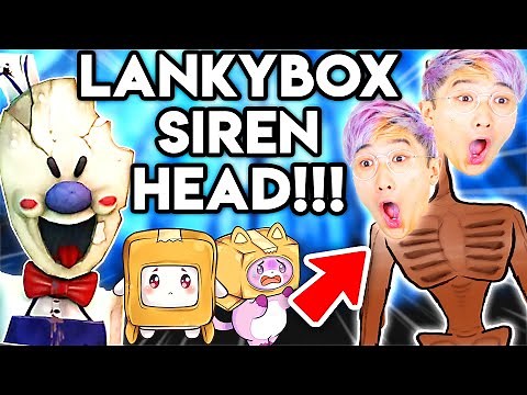 LANKYBOX SIREN HEAD ATTACKS FOXY & BOXY & TRICKS THE ICE SCREAM MAN! (Funny LankyBox Movie)