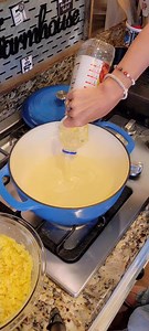 #fblifestyle Deep Fried Hot Water Cornbread Fritters 1-1/2 cups Yellow or White Cornmeal 1/2 cup All Purpose Flour 1 teaspoon Baking Powder 1 teaspoon Salt 2 cups Boiling Water Place water in a saucepan and bring to boil. Meanwhile place the cornmeal, flour, baking powder and salt into a heat proof bowl and whisk together. Pour the boiling water into the mixture while stirring it together. Let sit a few minutes to cook the cornmeal and cool a bit. Heat cooking oil in a deep-frying pan on medium 