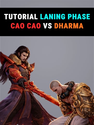 Tutorial laning phase cao cao/fatih vs dharma #honorofkingsindonesia #clashlane #caocaohonorofkings #fatihhok #honorofkings