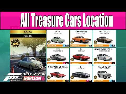 Forza Horizon 6 - All Treasure Cars Location - 9 Treasure Cars
