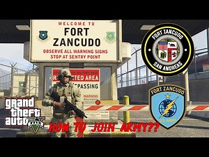 GTA 5 - How To Join the ARMY in GTA 5! (Fort Zancudo School & Missions)
